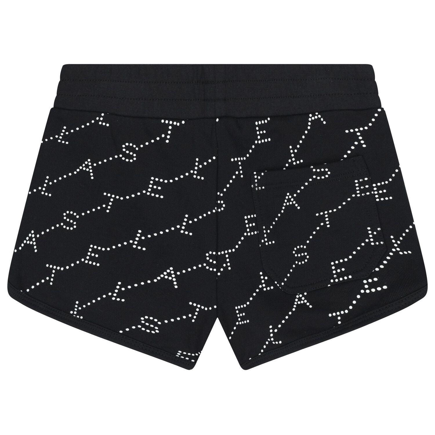 Girls Black Logo Shorts, 1, hi-res