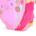 Girls Pink Heart Iridescent Backpack ( 22cm ), 1, hi-res