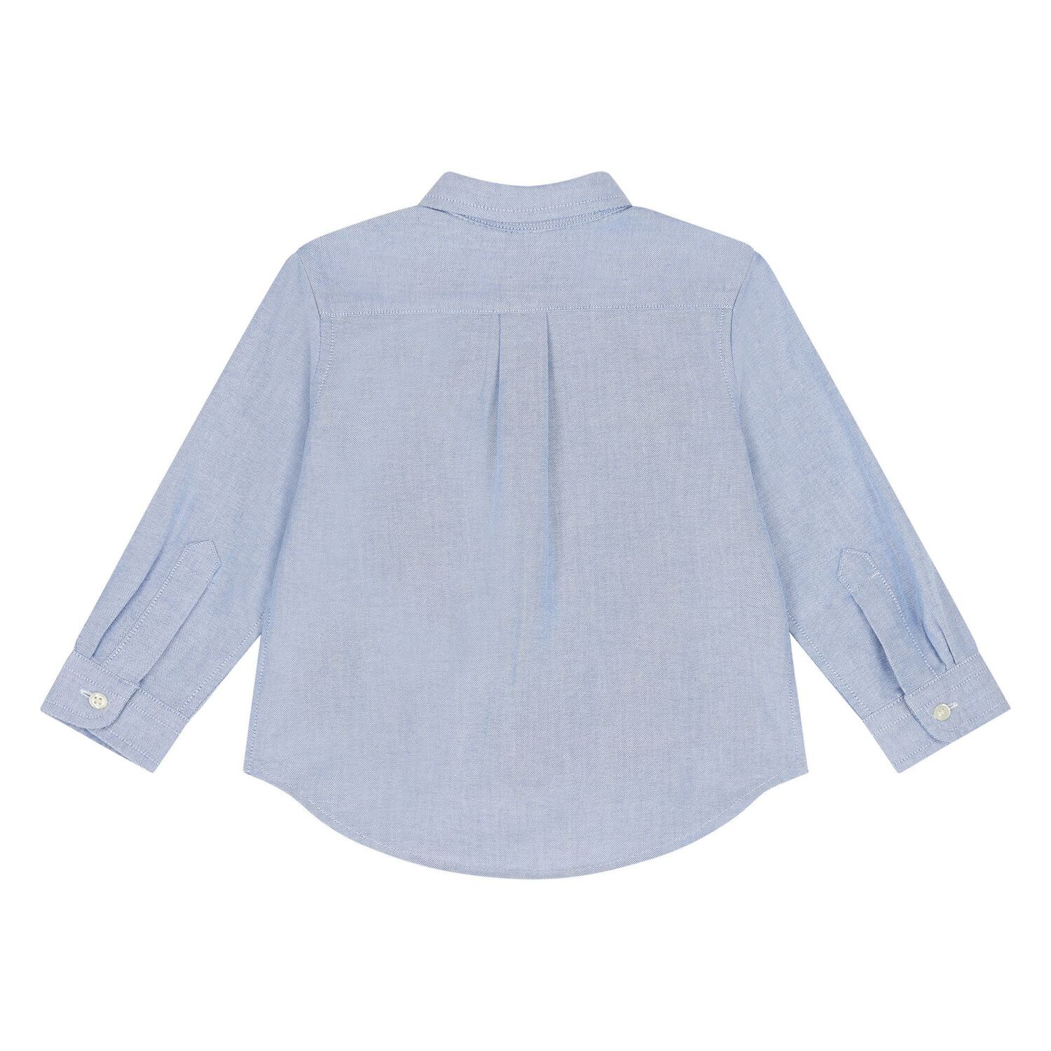 قميص اولاد بولو بطبعة الدب باللون الأزرق للأطفال, 1, hi-res