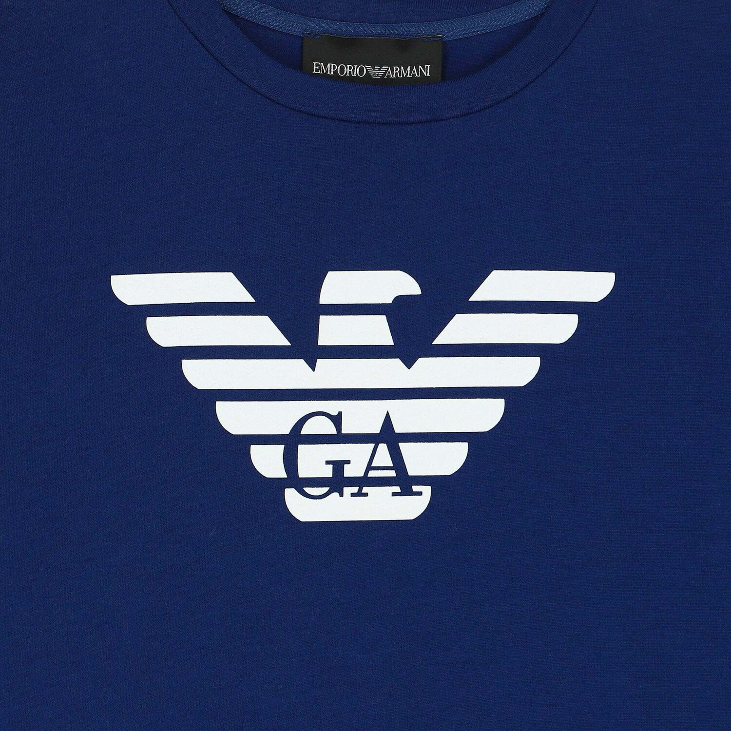 تيشيرت بالشعار باللون الازرق للاولاد, 1, hi-res