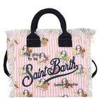 Girls White & Pink Logo Tote Bag, 1, hi-res
