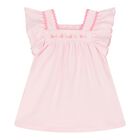 Baby Girls Pink Strawberry Dress, 1, hi-res