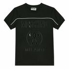 Boys Black Logo T-Shirt & Shorts Set, 1, hi-res
