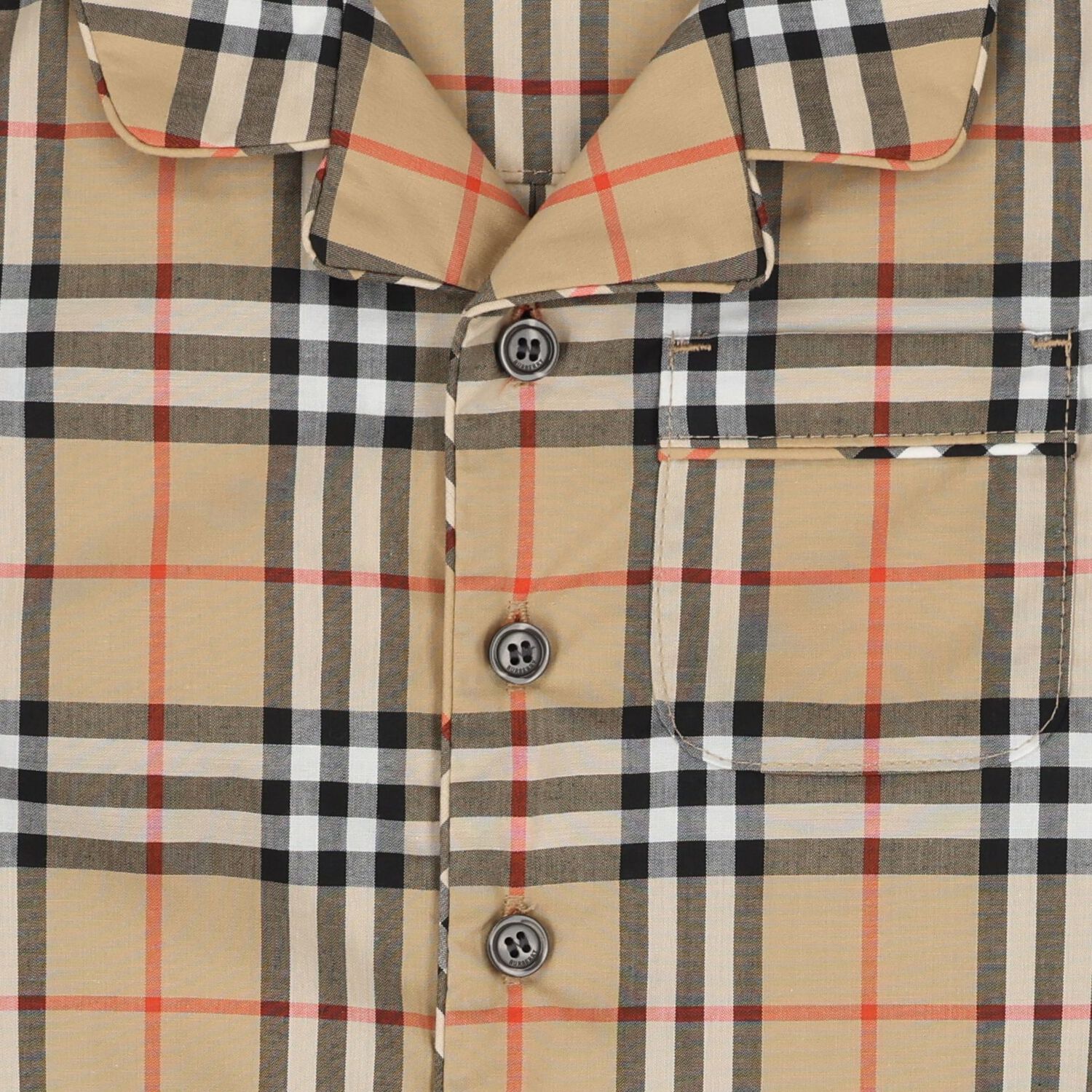 Baby Boys Beige Check Romper, 1, hi-res