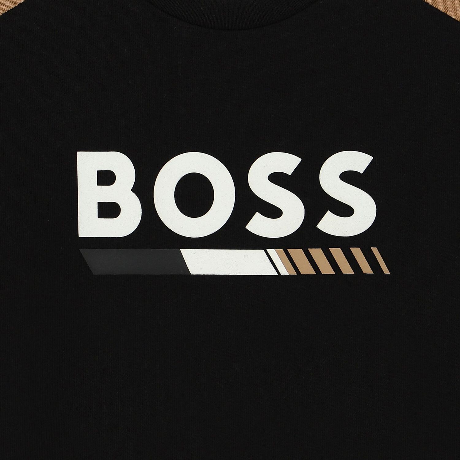 Younger Boys Black Logo Long Sleeve Top, 1, hi-res image number null