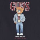 Boys Navy Blue Teddy Bear Logo Sweatshirt, 3, hi-res