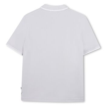 Boys Mini Me Green Logo Polo Shirt