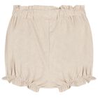 Baby Girls Ivory & Beige Shorts Set ( 2-Pack ), 1, hi-res