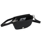 حقيبة كتف بالشعار باللون الأسود للبنات, 1, hi-res