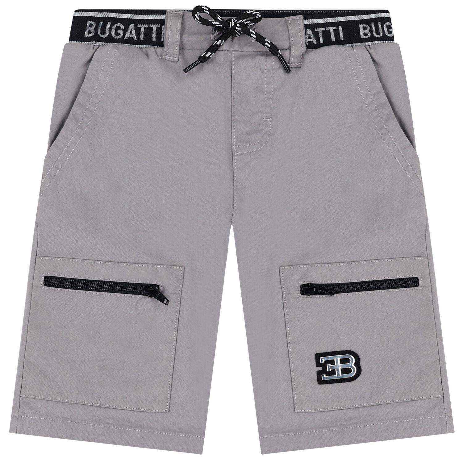 Boys Grey Logo Shorts , 1, hi-res
