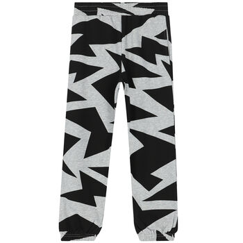 Boys Grey & Black Joggers