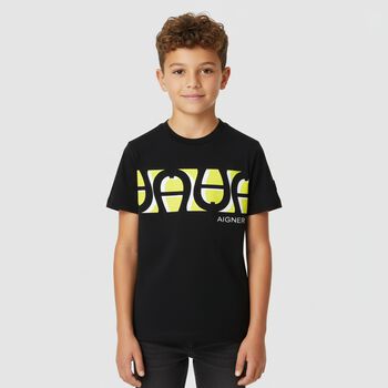 Boys Black Logo T-Shirt
