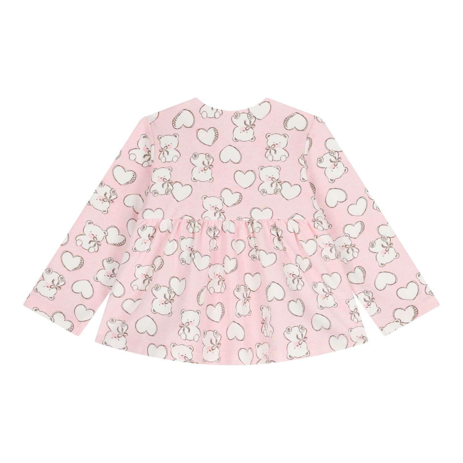 طقم رياضي للبنات باللون الأبيض والوردي ( 3 قطع ) , 1, hi-res