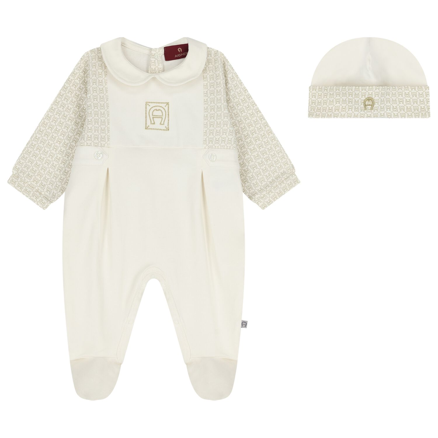 Ivory Logo Babygrow Gift Set , 1, hi-res