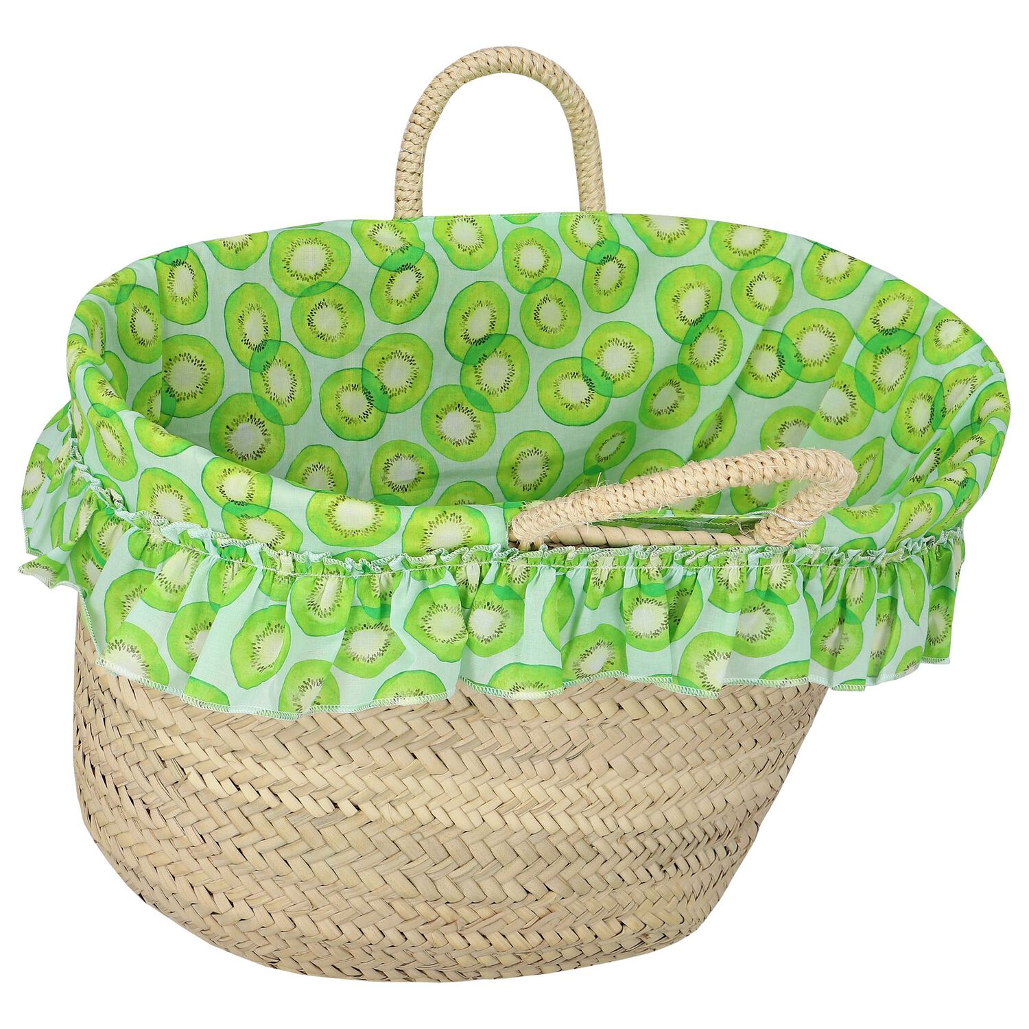 حقيبة بنات للشاطئ بطبعة باللون البيج, 1, hi-res image number null