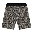 Baby Boys Black & Beige Shorts, 1, hi-res