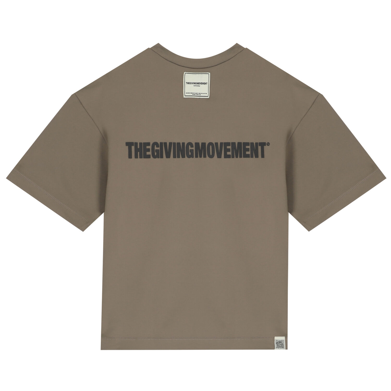 Oversized Beige Logo T-Shirt, 3, hi-res