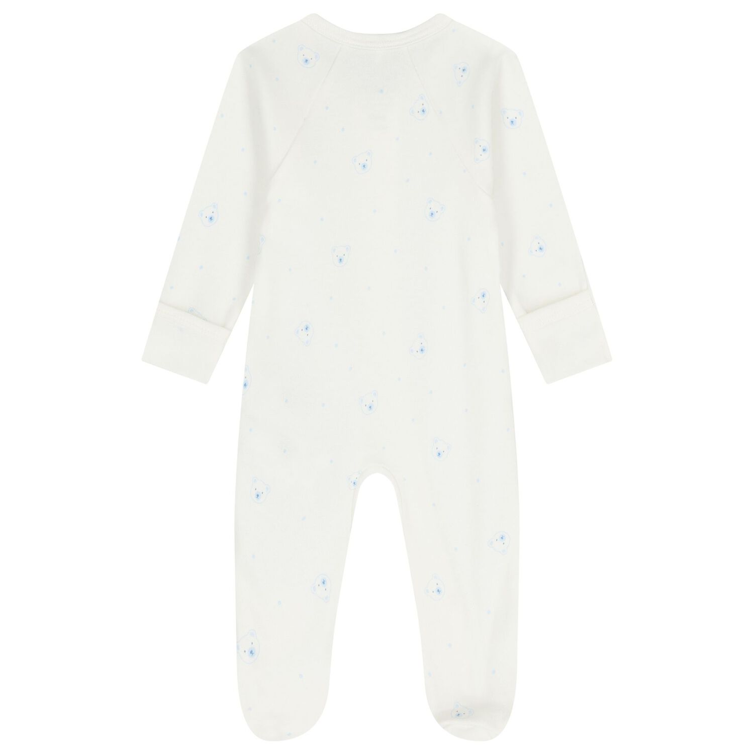 Baby Boys White & Blue Babygrows ( 2 Pack ), 2, hi-res image number null