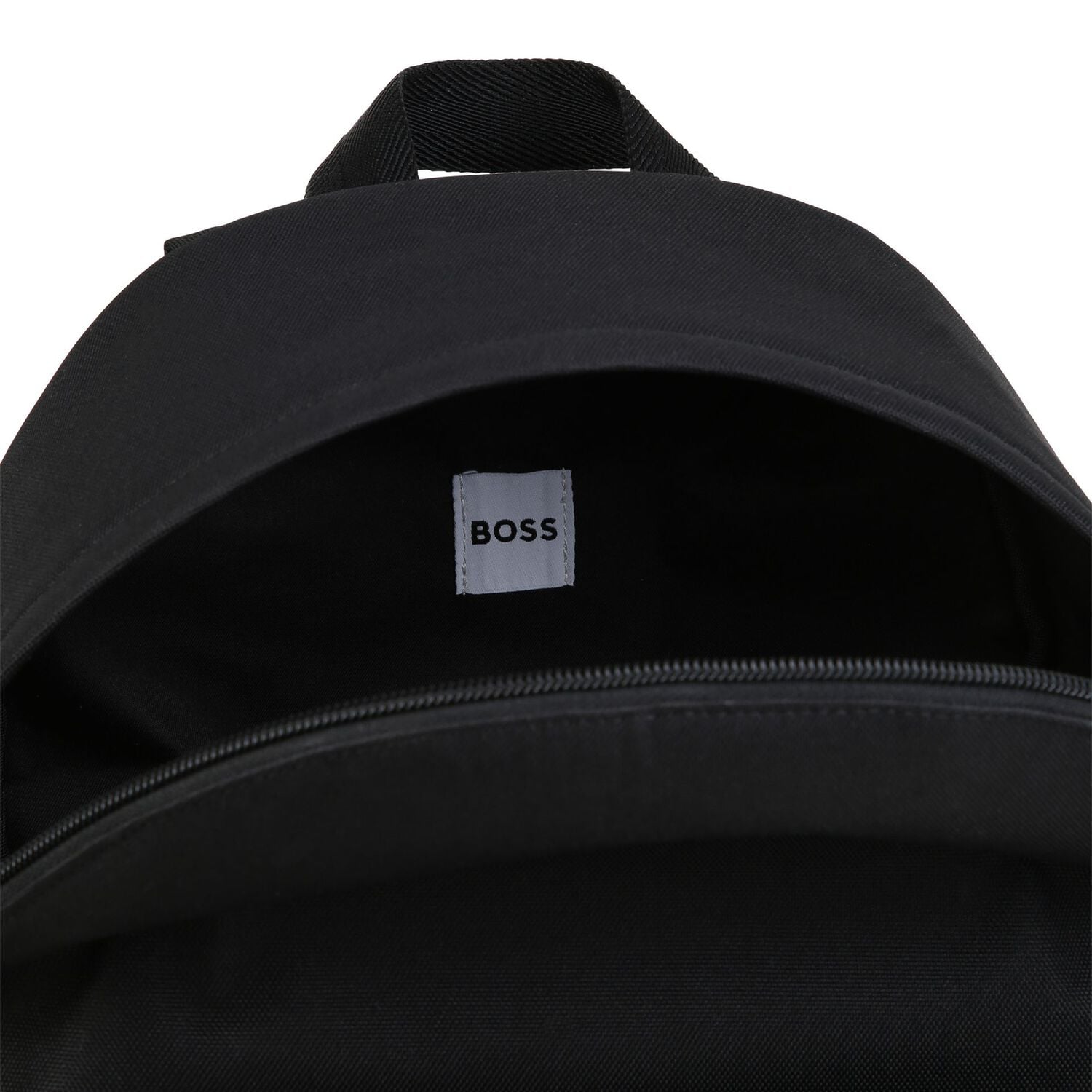 Boys Black Logo Backpack ( 42cm ), 1, hi-res