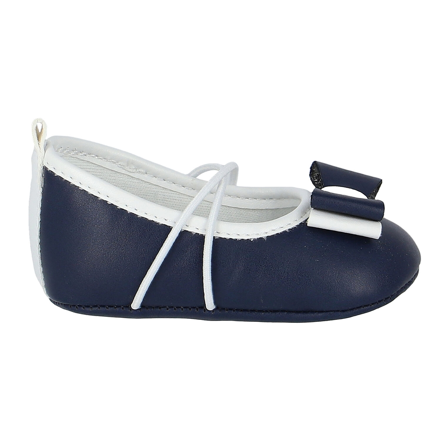 Baby Girls Navy & White Shoes, 1, hi-res image number null
