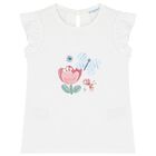 طقم تنورة بنات باللون العاجي, 1, hi-res