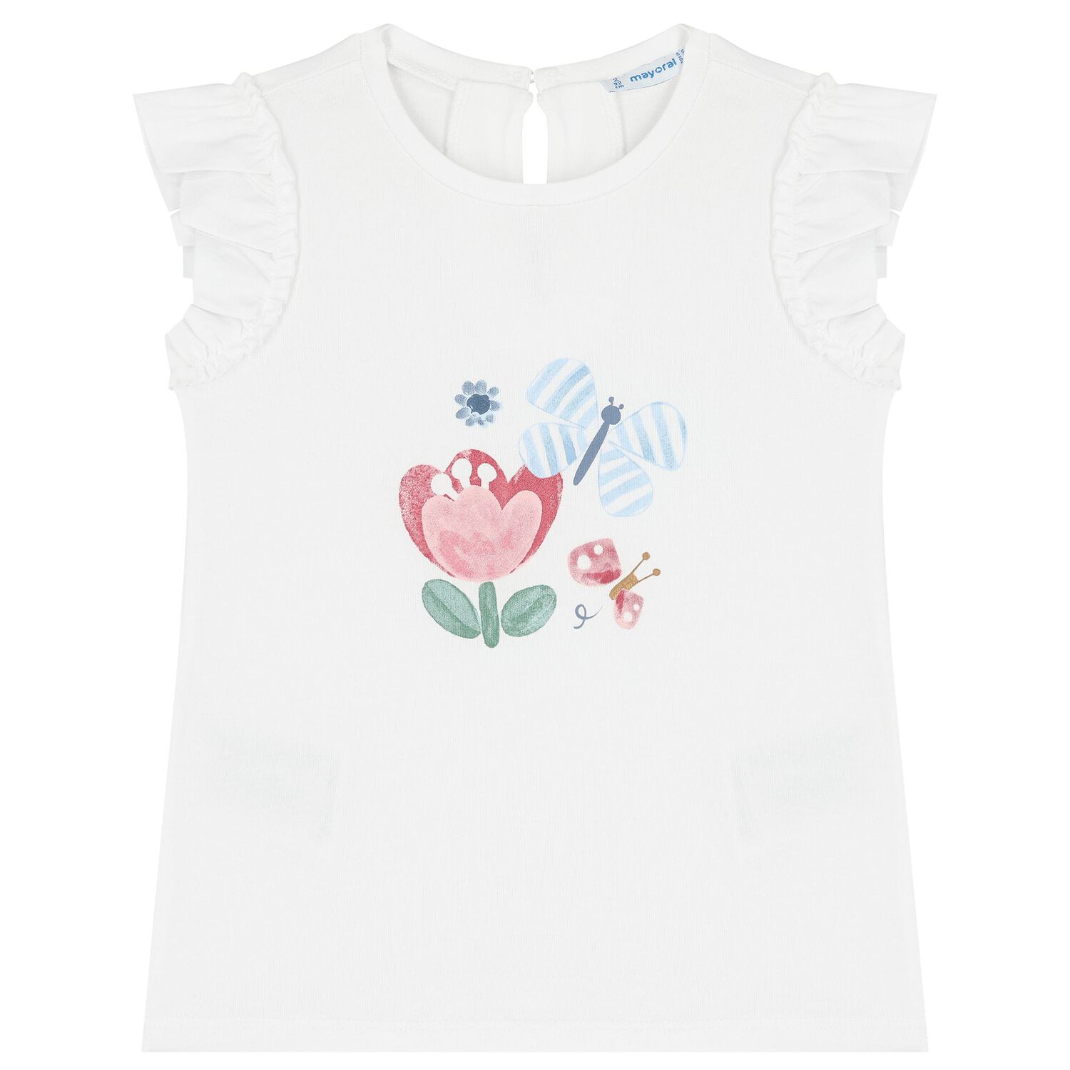 طقم تنورة بنات باللون العاجي, 1, hi-res