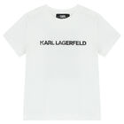 تيشيرت أولاد بالشعار باللون الابيض, 1, hi-res