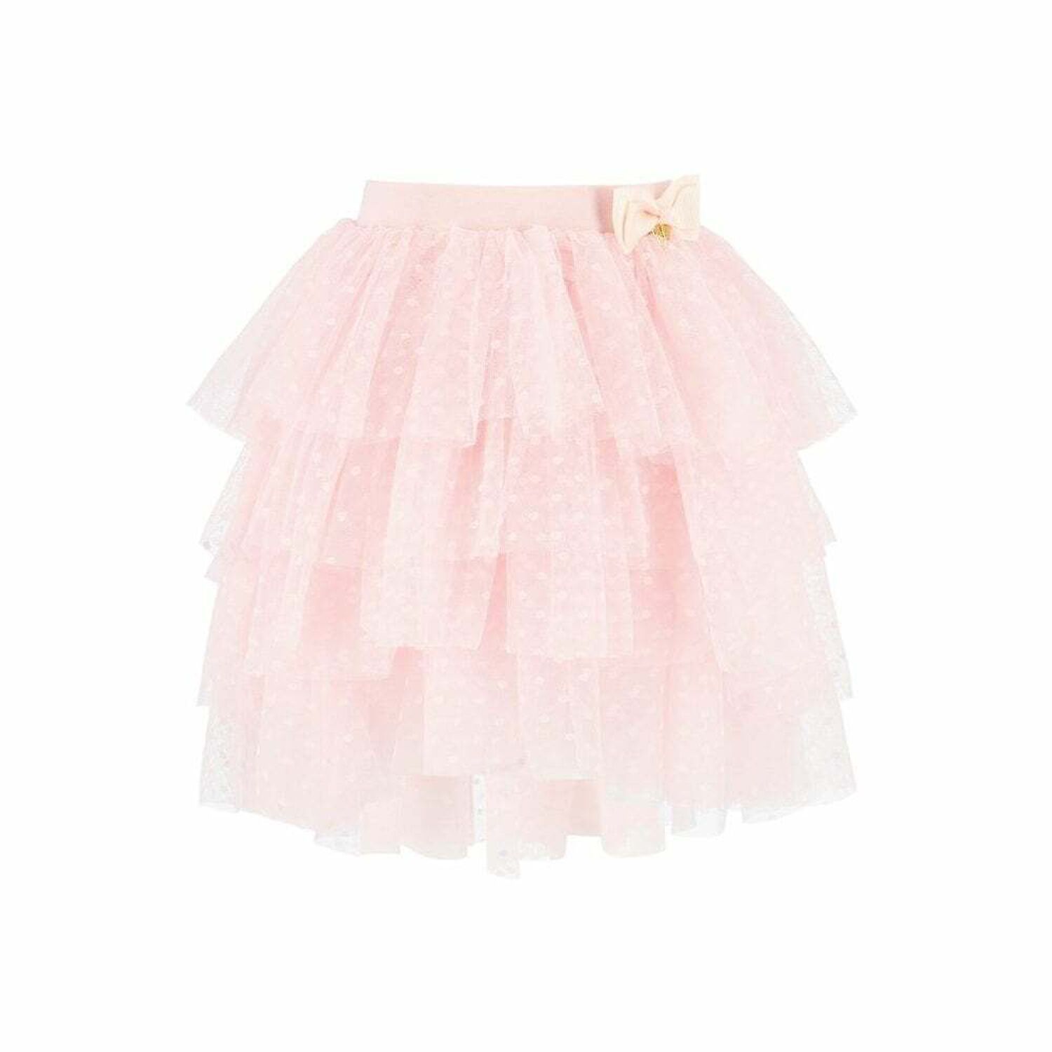 Girls Pink Tulle Skirt, 1, hi-res