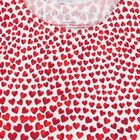 Younger Girls Ivory & Red Hearts Swimsuit, 1, hi-res
