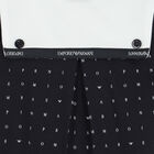 طقم أفرول أولاد بالشعار باللون الكحلى والابيض, 1, hi-res