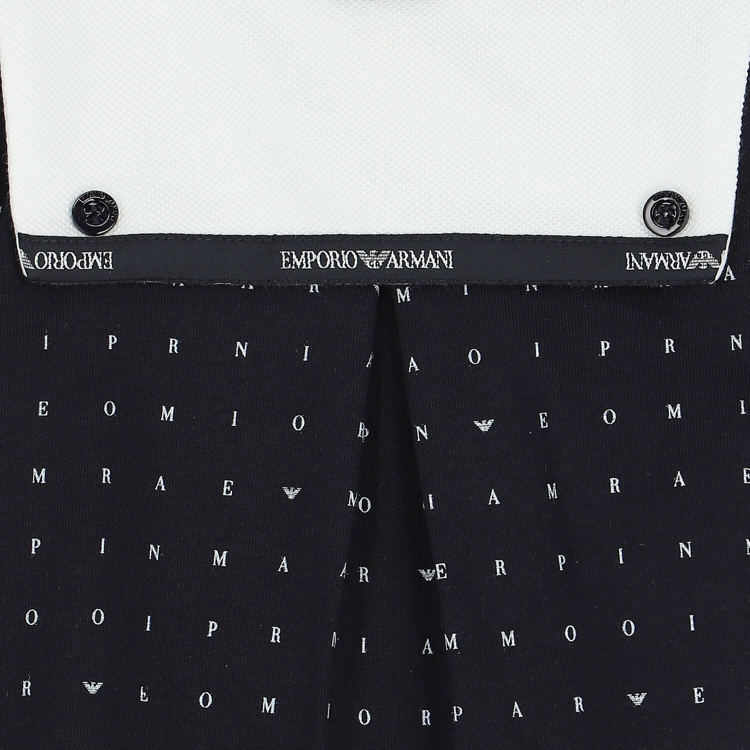 طقم أفرول أولاد بالشعار باللون الكحلى والابيض, 1, hi-res