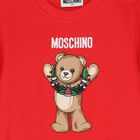 Red Christmas Teddy Bear Logo Sweatshirt, 1, hi-res