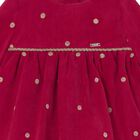 Baby Girls Red Polka Dots Dress, 1, hi-res