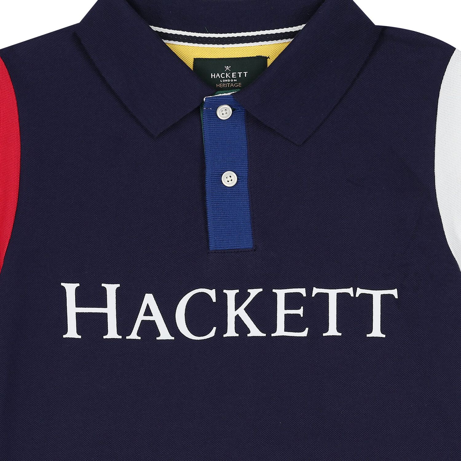 Boys Navy Cotton Logo Polo Shirt, 1, hi-res image number null