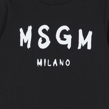 Black Logo Younger Long Sleeve Top