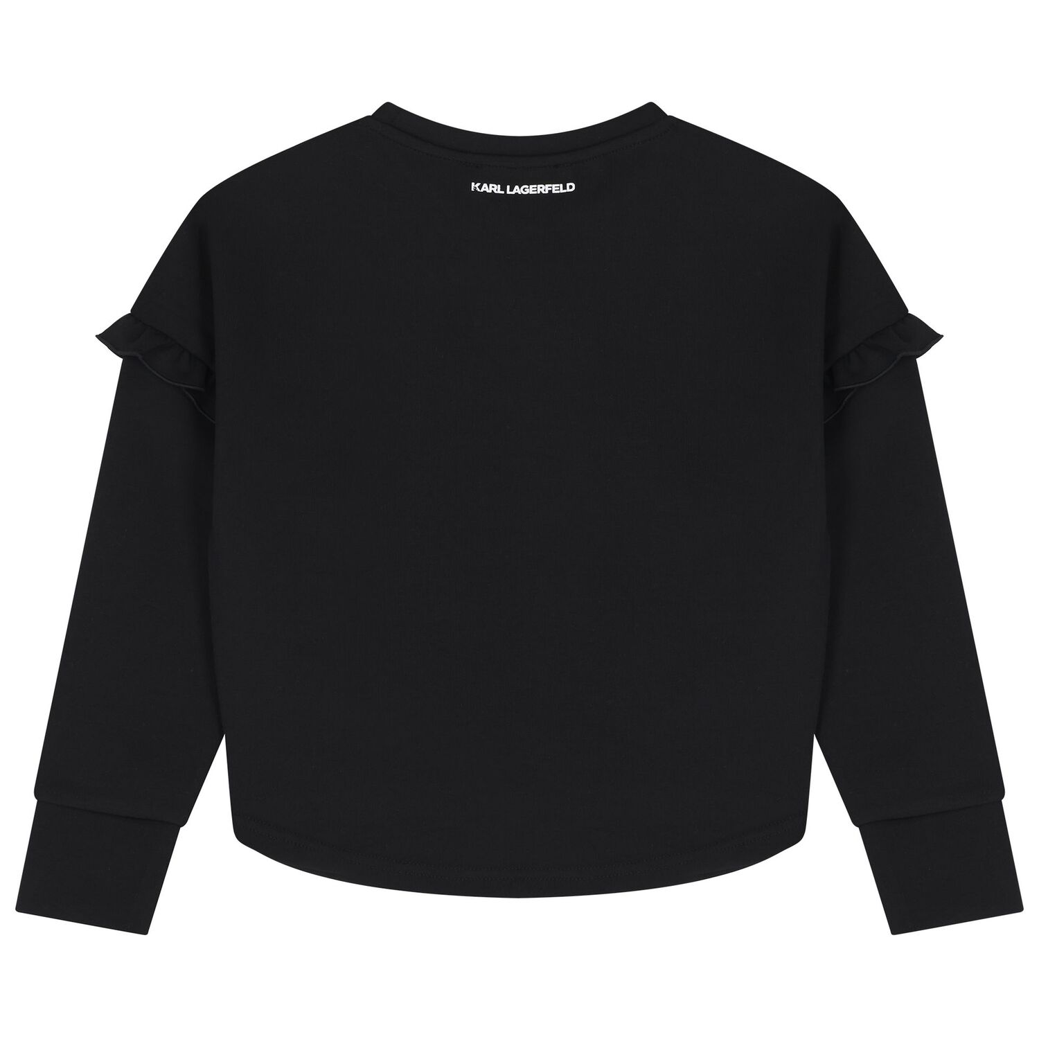 Mini Me Girls Black Logo Pearl Sweatshirt, 1, hi-res