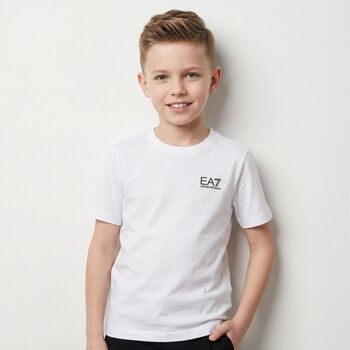 Boys White Logo T-Shirt