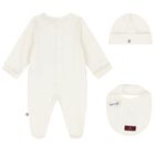 Ivory & Gold Logo Babygrow Gift Set, 1, hi-res