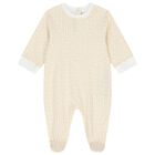 White & Gold Logo Babygrow Gift Set, 1, hi-res