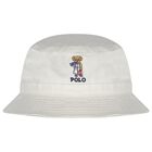 Girls Ivory Polo Bear Hat, 1, hi-res