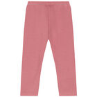 Younger Girls Ivory & Pink Leggings Set, 1, hi-res