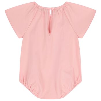 Baby Girls Pink Teddy Bear Bodysuit