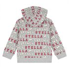 Younger Boys Grey Logo Hooded Zip Up Top, 1, hi-res
