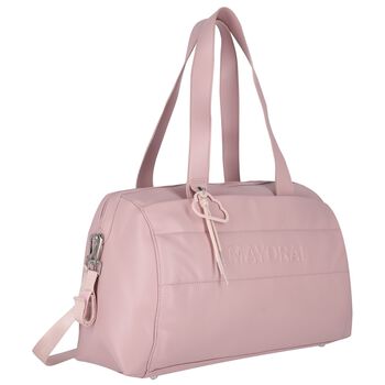 Pink Faux Leather Changing Bag