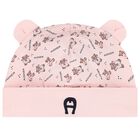 Baby Girls Pink Teddy Bear Logo Babygrow Set, 1, hi-res