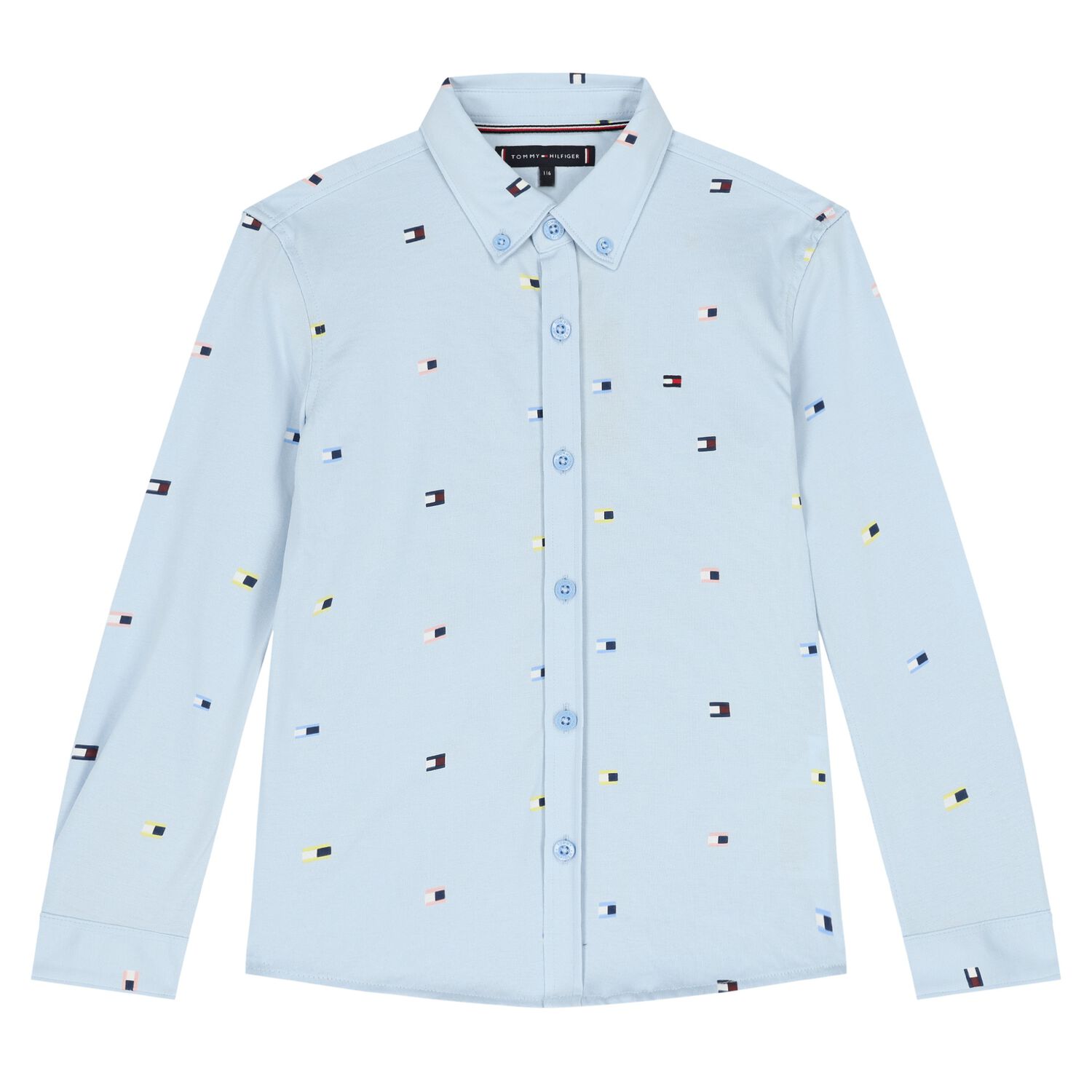 تيشيرت أولاد بالشعار باللون الكحلي, 1, hi-res image number null