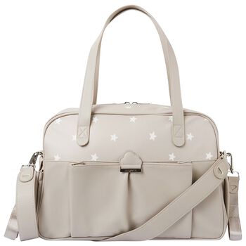 حقيبة تغيير للأطفال بطبعة نجوم باللون البيج