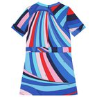 Girls Multi-Coloured Onde Dress, 1, hi-res