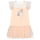 Girls Pink Logo Bag Dress, 1, hi-res