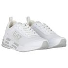 White Logo Trainers, 3, hi-res